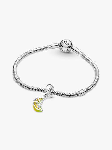 Lemon Slice Sparkling Fruit Dangle Charm