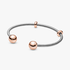 Pandora Moments Snake Chain Style Open Bangle Pandora Moments Snake Chain Style Open Bangle
