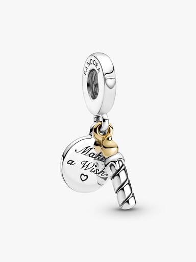 Two-tone Birthday Candle Dangle Charm