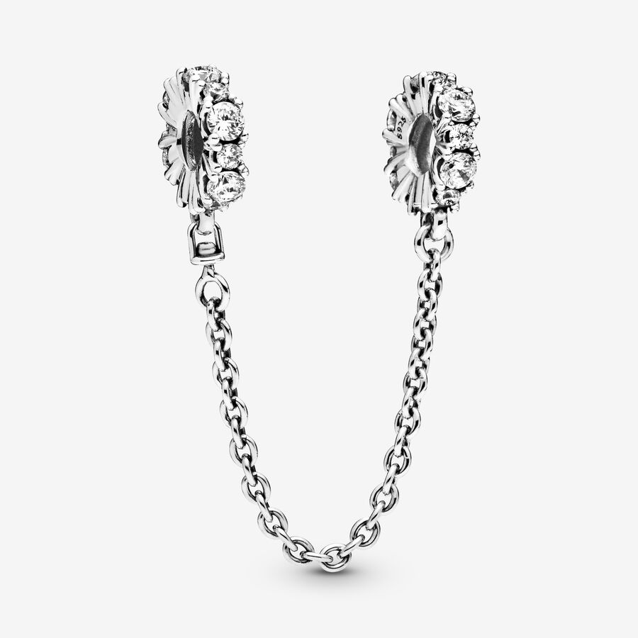 Clear Sparkle Safety Chain Charm image number 0