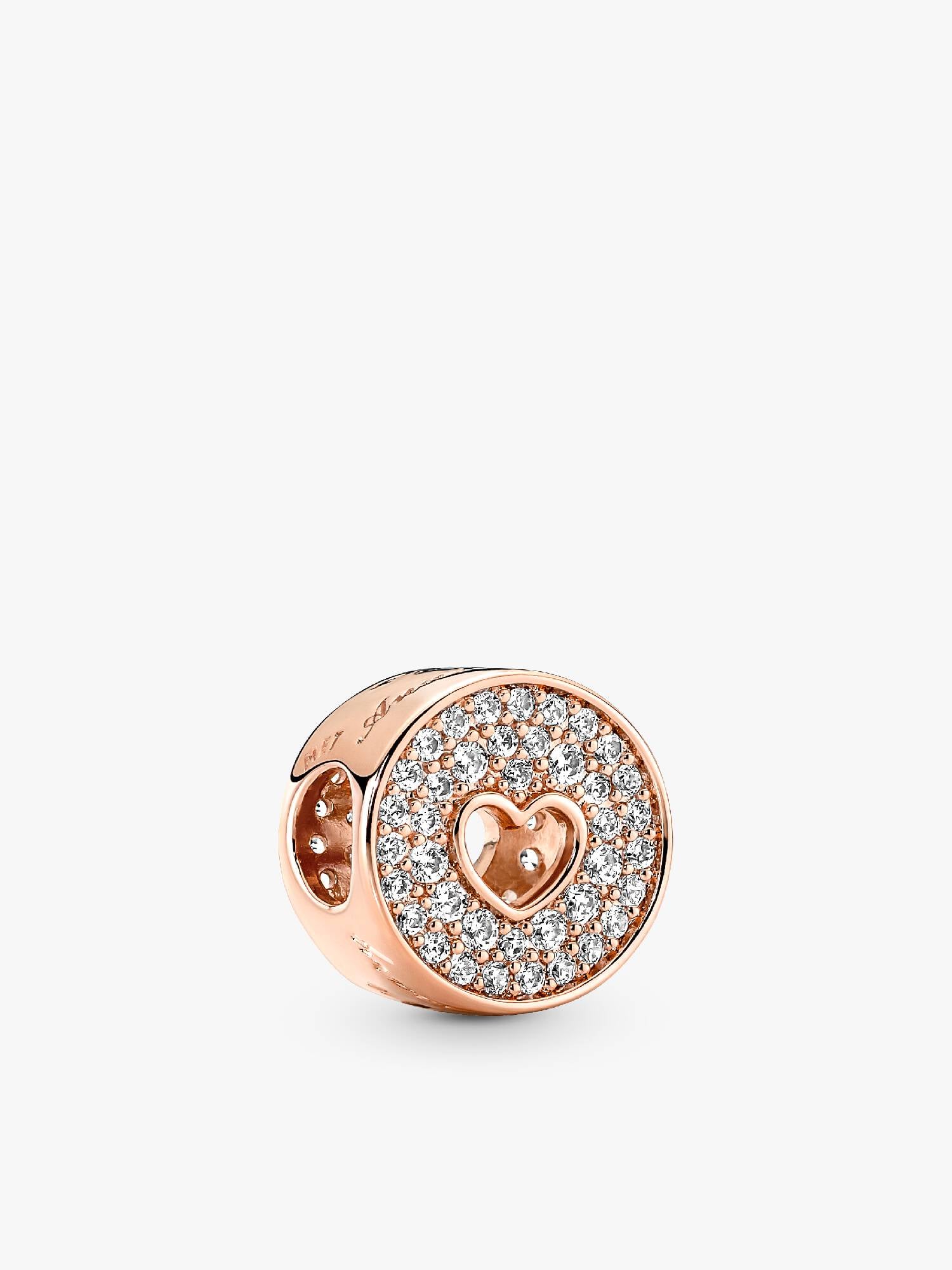 Pavé & Heart Anniversary Charm