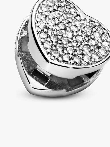 Pavé Heart Clip Charm
