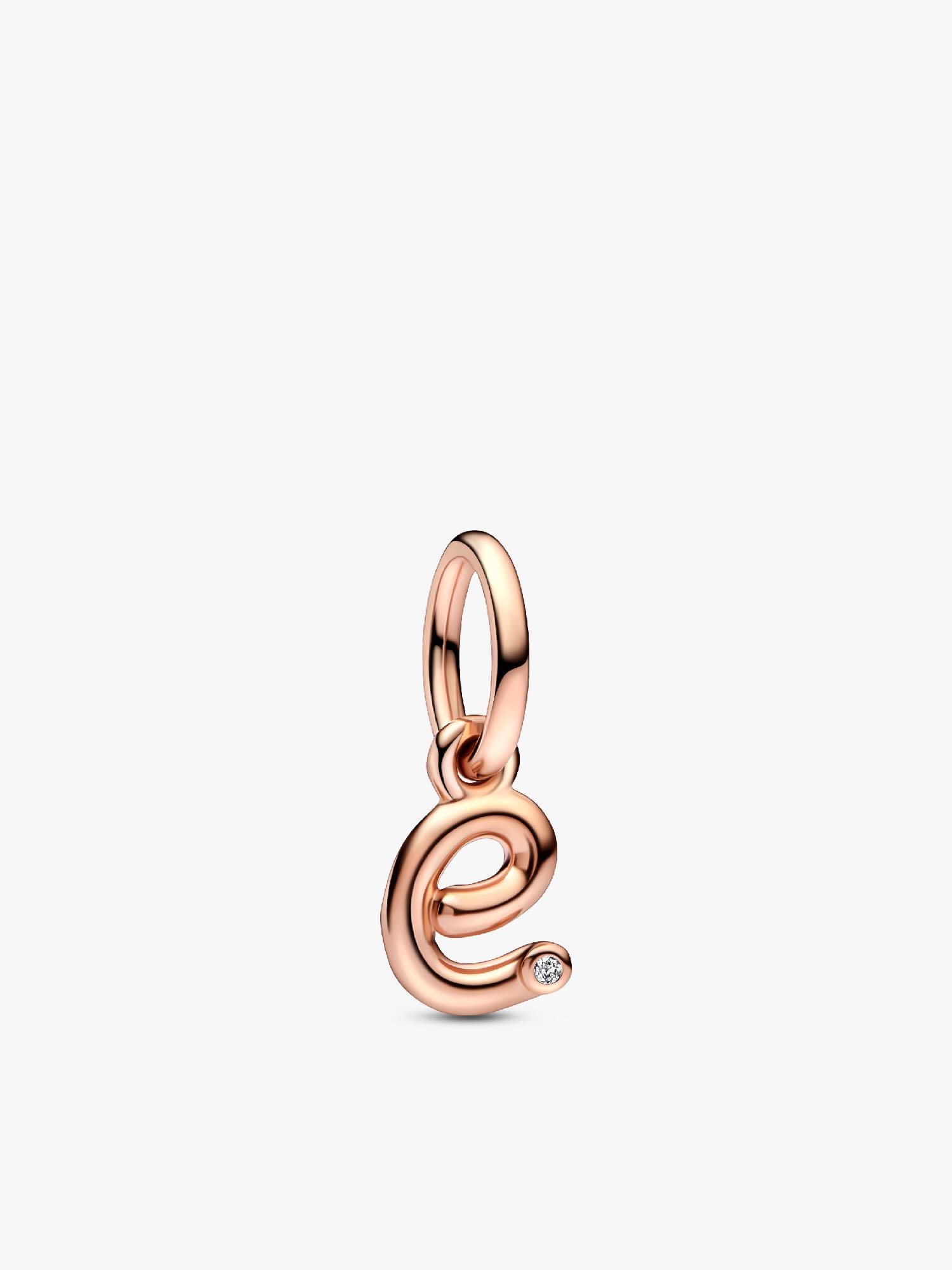 Letter e Script Alphabet Dangle Charm