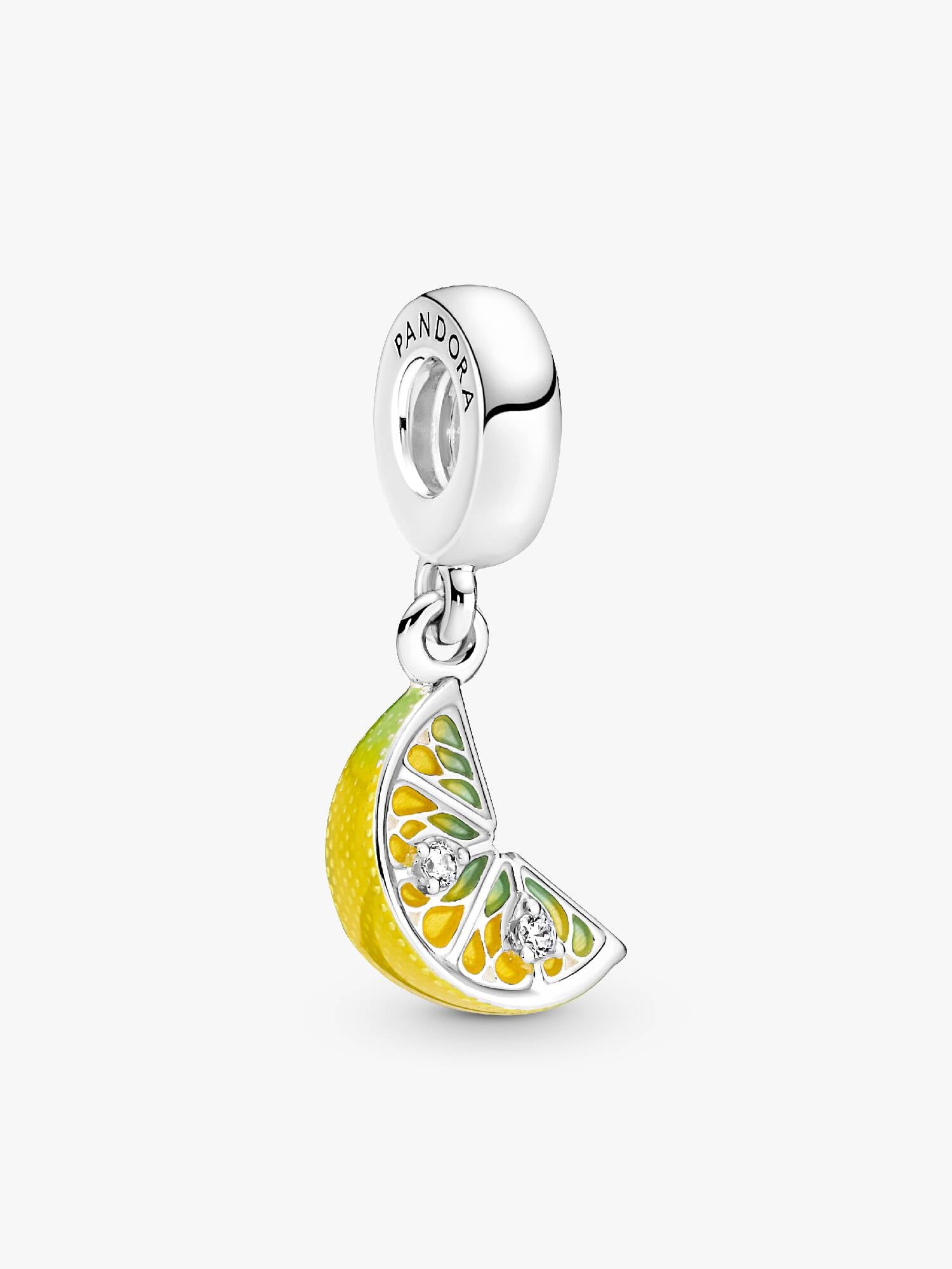 Lemon Slice Sparkling Fruit Dangle Charm