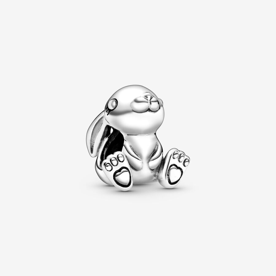 Rabbit sterling silver charm image number 0