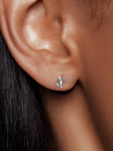My Lovely Cactus Single Stud Earring