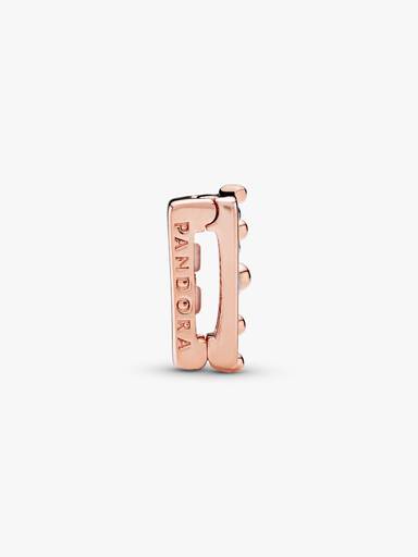 PANDORA Reflexions crown clip charm in PANDORA Rose