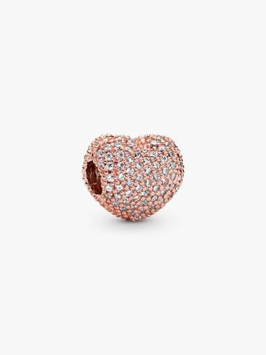 Pavé Heart Clip Charm