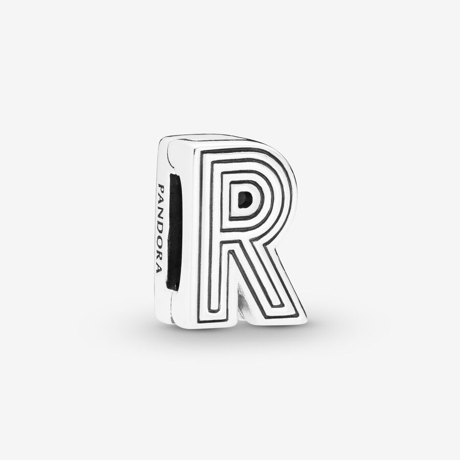 Pandora Reflexions letter R silver clip charm image number 0