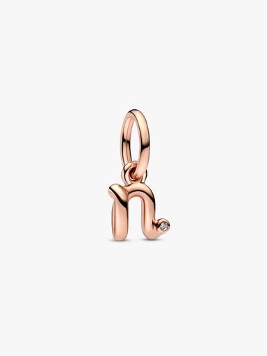 Letter n Script Alphabet Dangle Charm