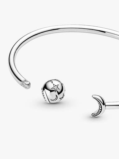 Pandora Moments Moon & Stars Open Bangle