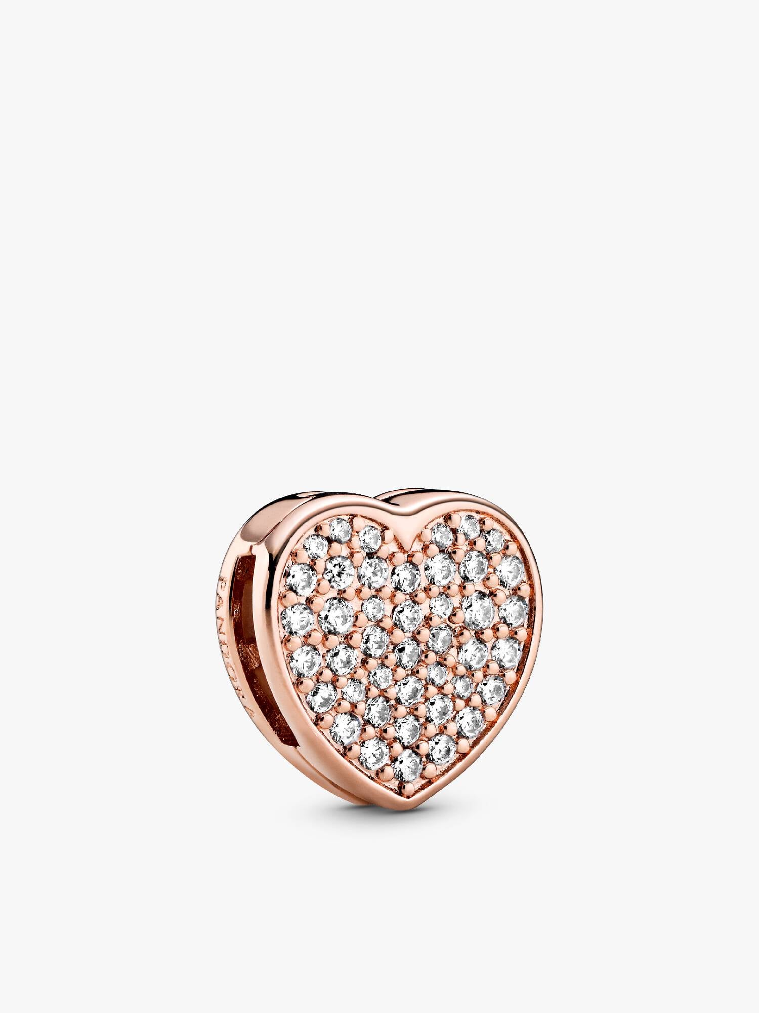 Pavé Heart Clip Charm