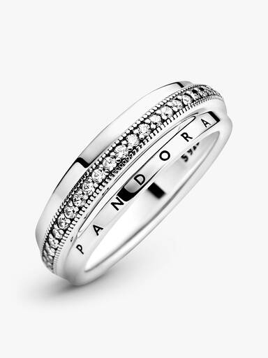 Triple Band Pavé Ring