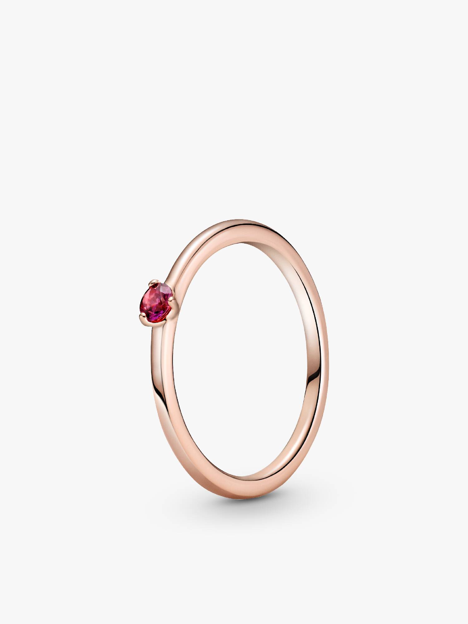 Red Solitaire Ring