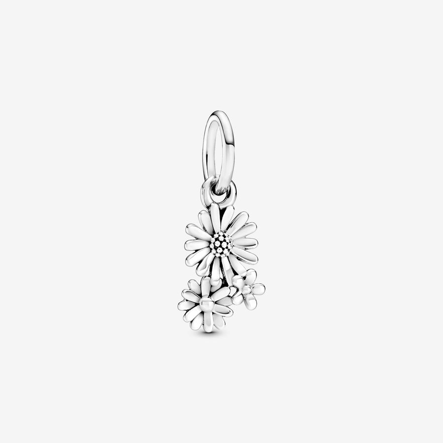 Daisy sterling silver dangle image number 0