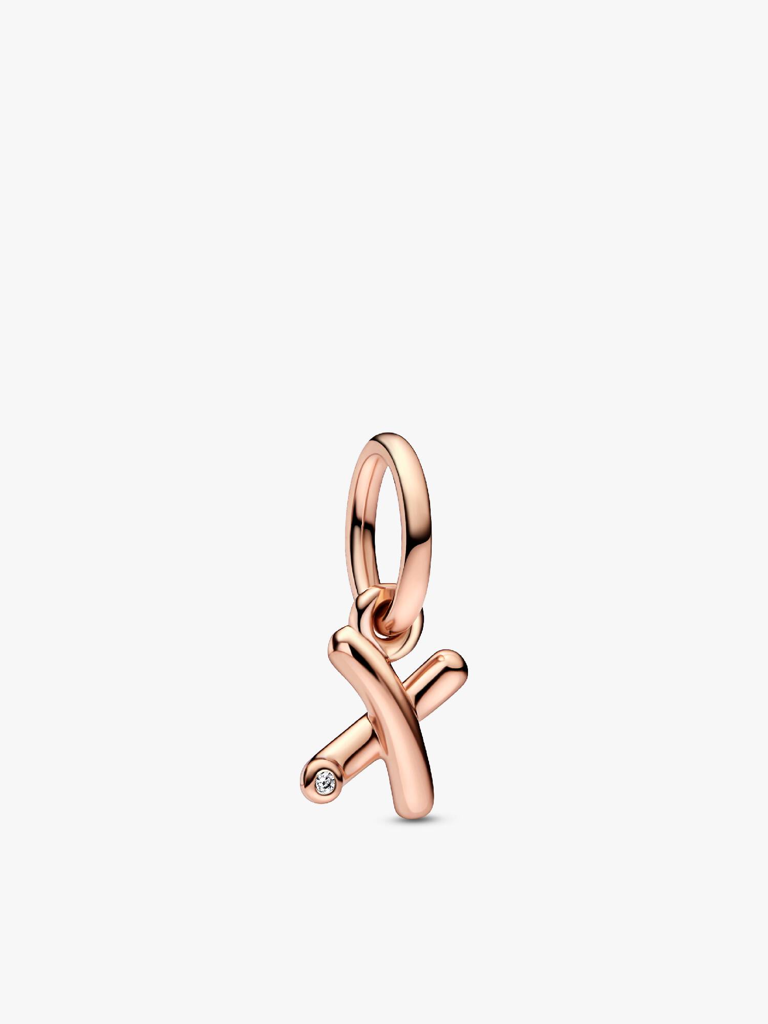 Letter x Script Alphabet Dangle Charm