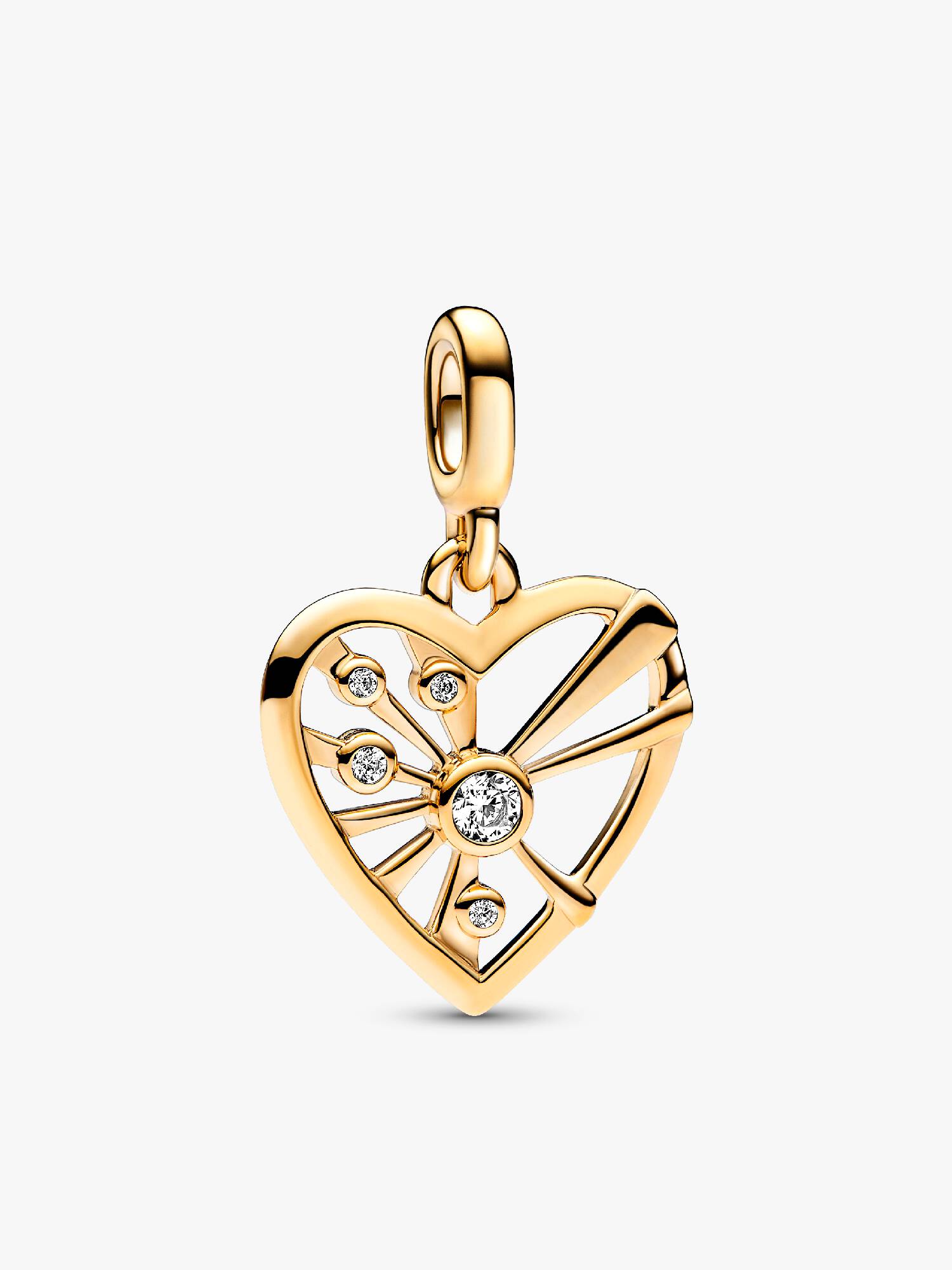 Heart & Rays Medallion Charm