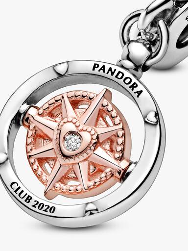Pandora Club 2020 Compass Dangle Charm