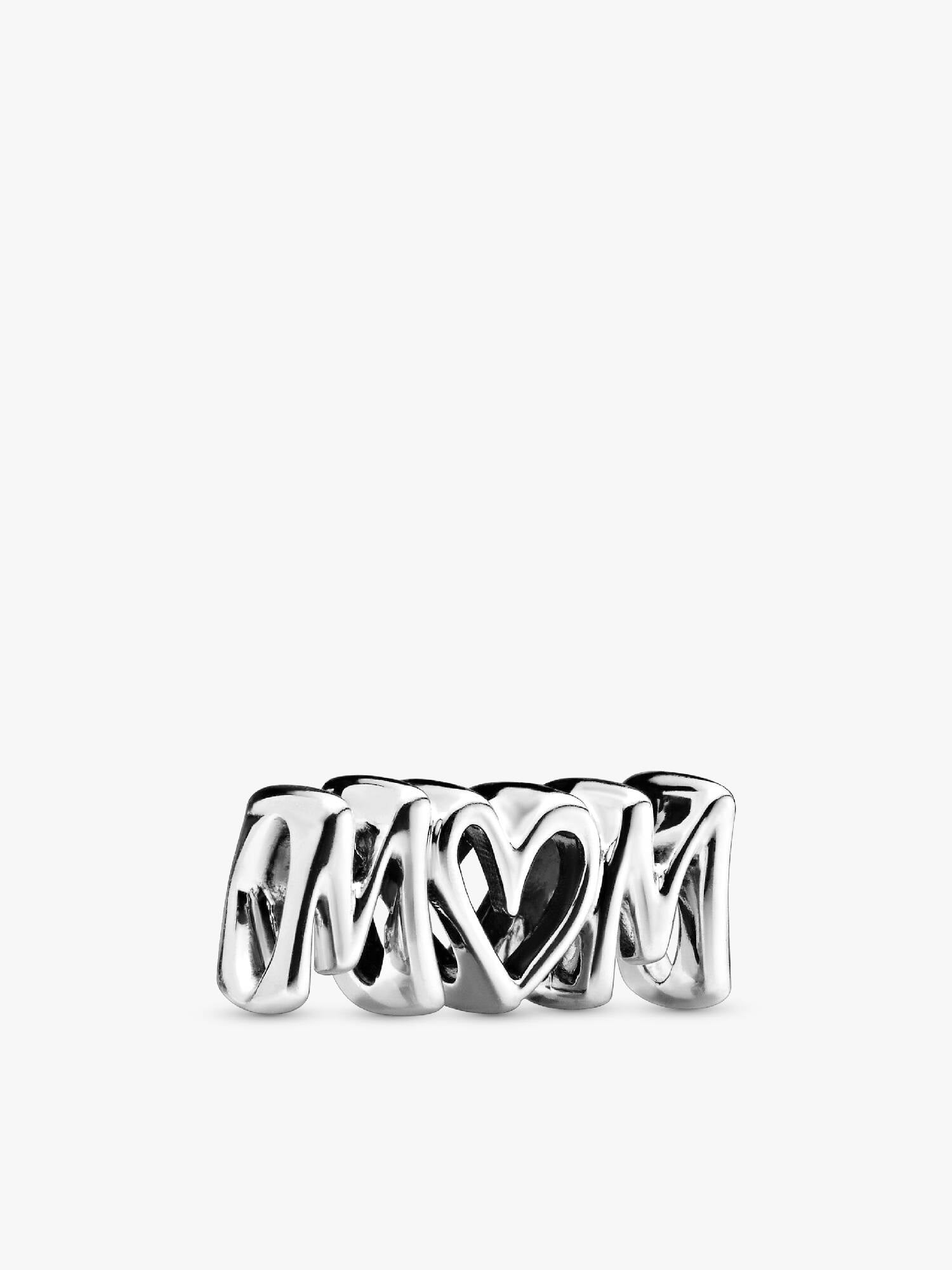 Mum silver charm