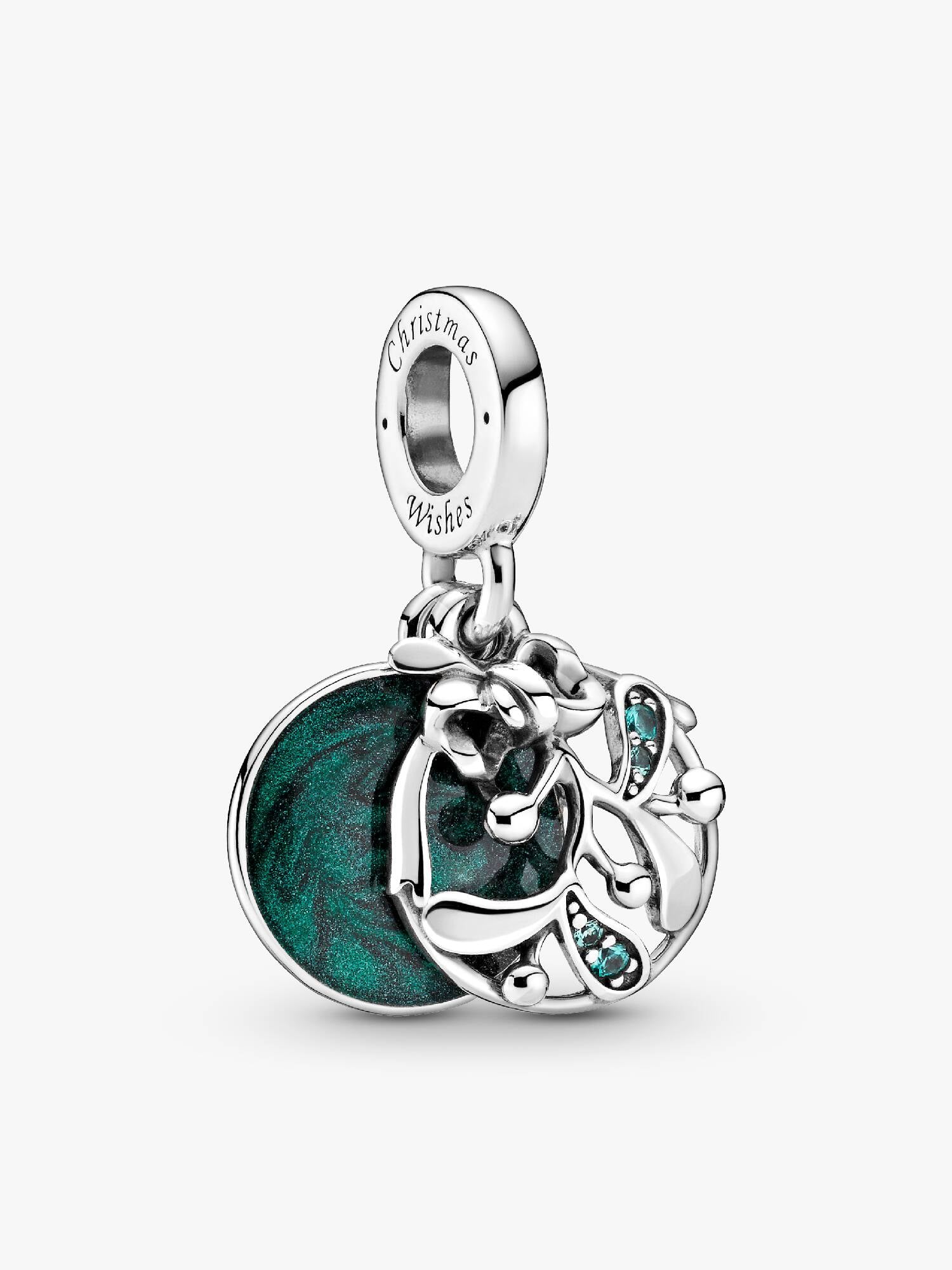 Christmas Mistletoe Dangle Charm