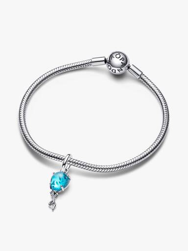 Blue Murano Glass Balloon Dangle Charm