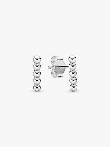 Row of Beads Stud Earrings