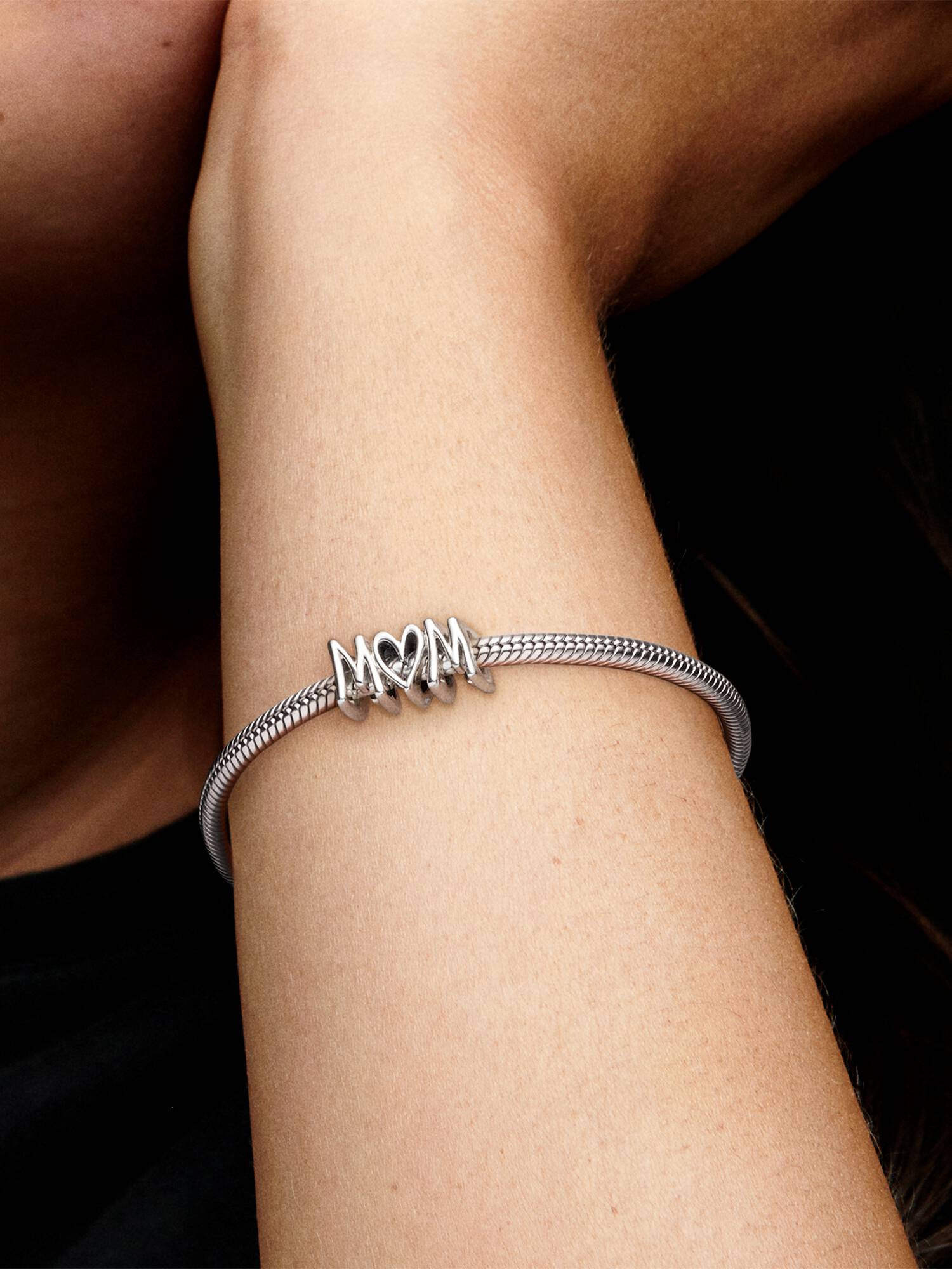 Mum silver charm