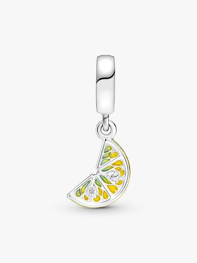 Lemon Slice Sparkling Fruit Dangle Charm