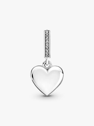 Openable Heart Locket Dangle Charm