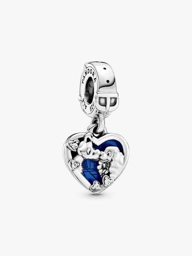 Disney Lady and the Tramp Heart Dangle Charm