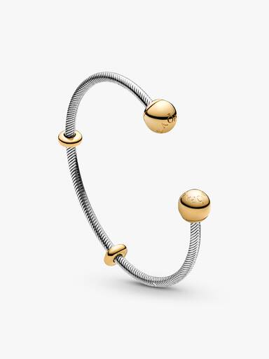 Pandora Moments Snake Chain Style Open Bangle