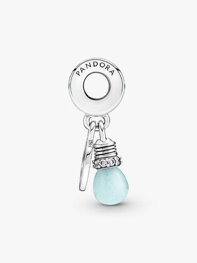 Glow-in-the-dark Lightbulb Double Dangle Charm