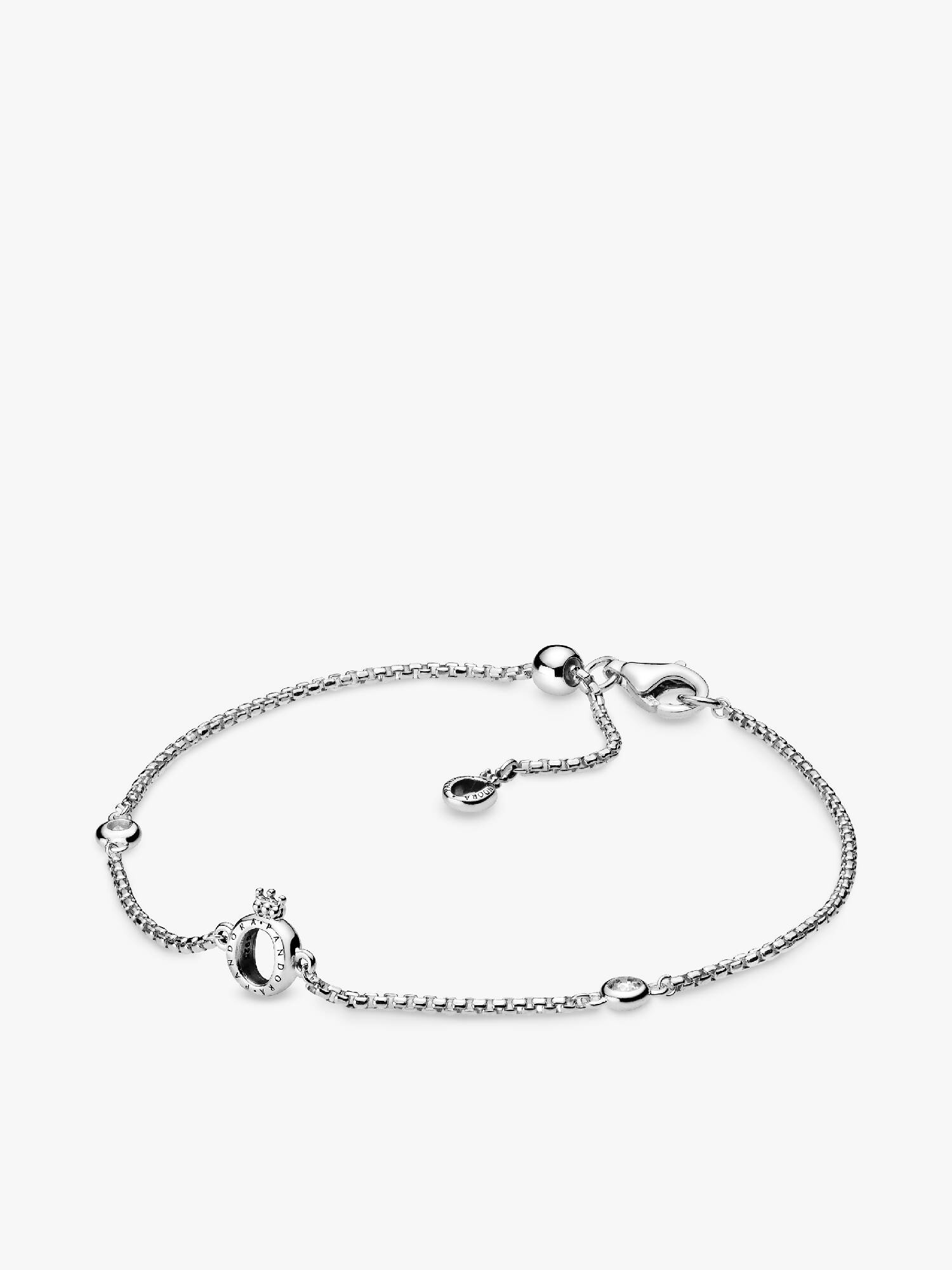 Sparkling Crown O Chain Bracelet