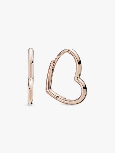 Asymmetric Heart Hoop Earrings