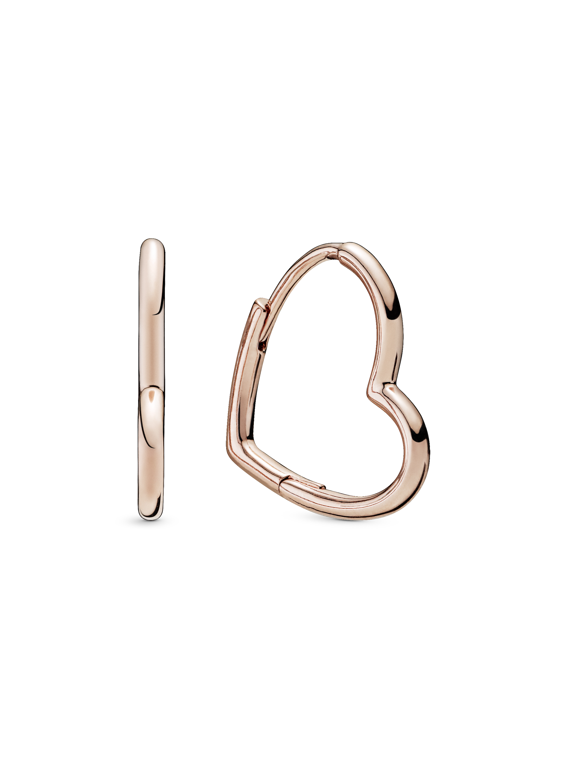 Asymmetric Heart Hoop Earrings