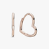 Asymmetric Heart Hoop Earrings Asymmetric Heart Hoop Earrings