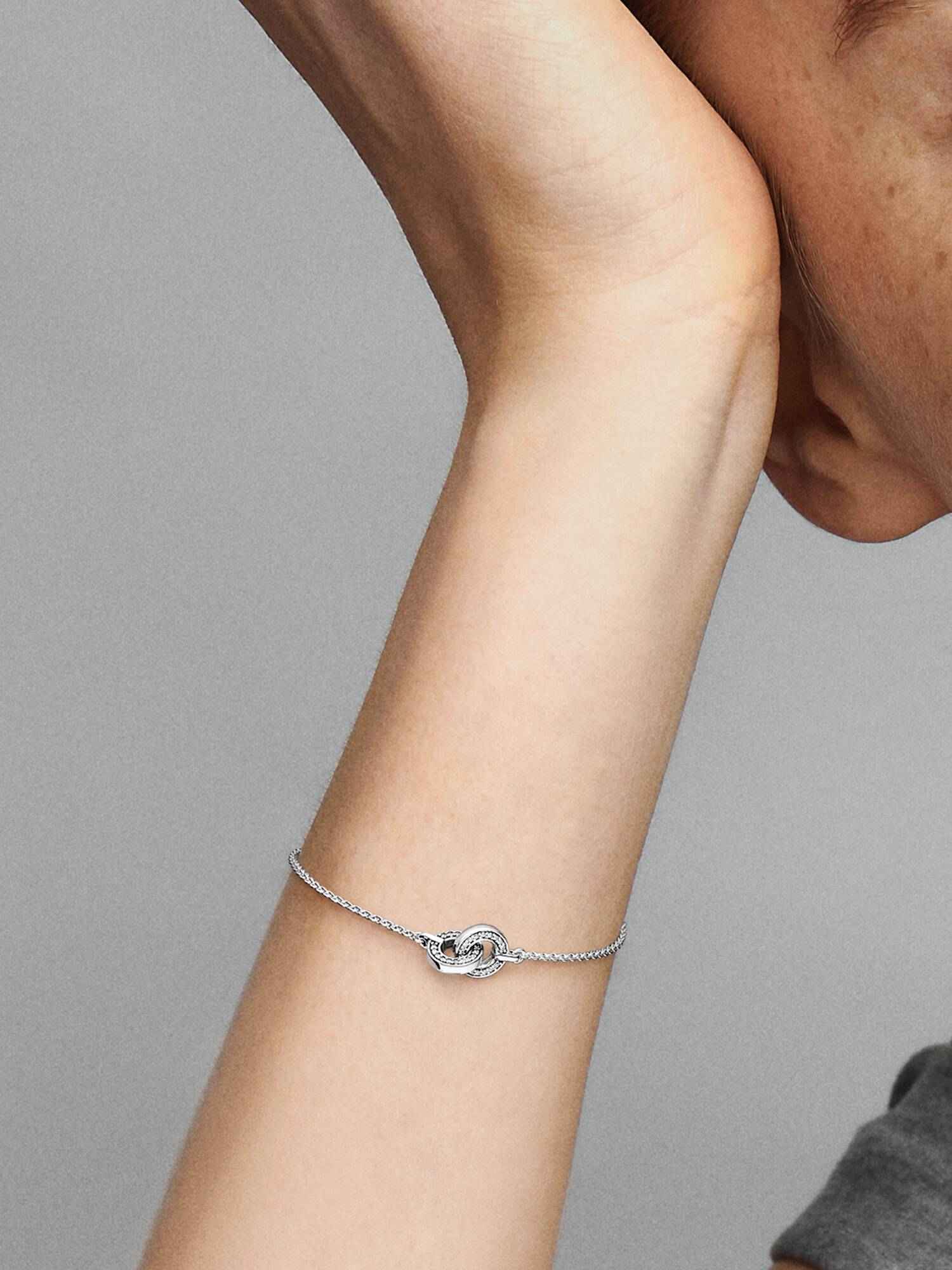 Pandora Signature Intertwined Pavé Chain Bracelet
