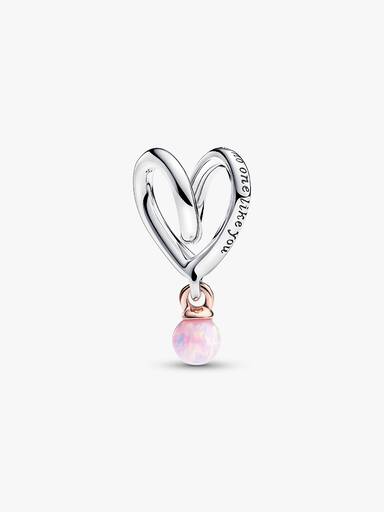 Two-tone Wrapped Heart Charm