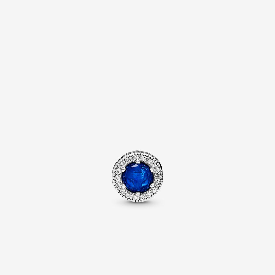 PEACE ESSENCE COLLECTION charm in silver with royal blue crystal and clear cubic zirconia image number 0