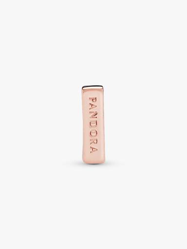 PANDORA Reflexions clip charm in 14k rose gold-plated with clear cubic zirconia