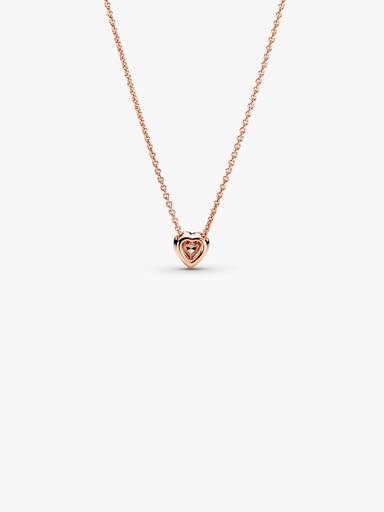 Sparkling Heart Collier Necklace