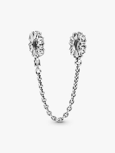 Clear Sparkle Safety Chain Charm