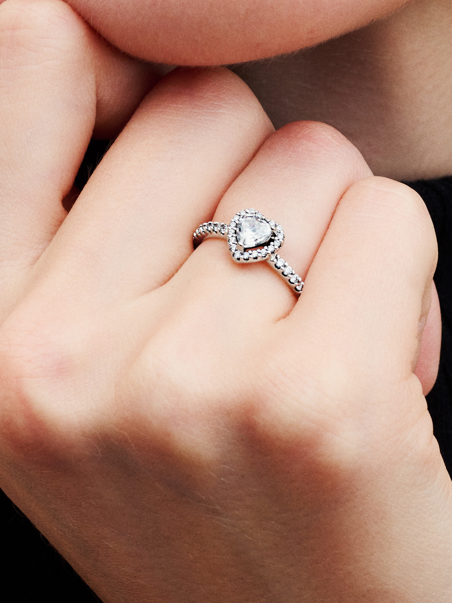 Elevated Heart Ring | Sterling silver | Pandora ZA