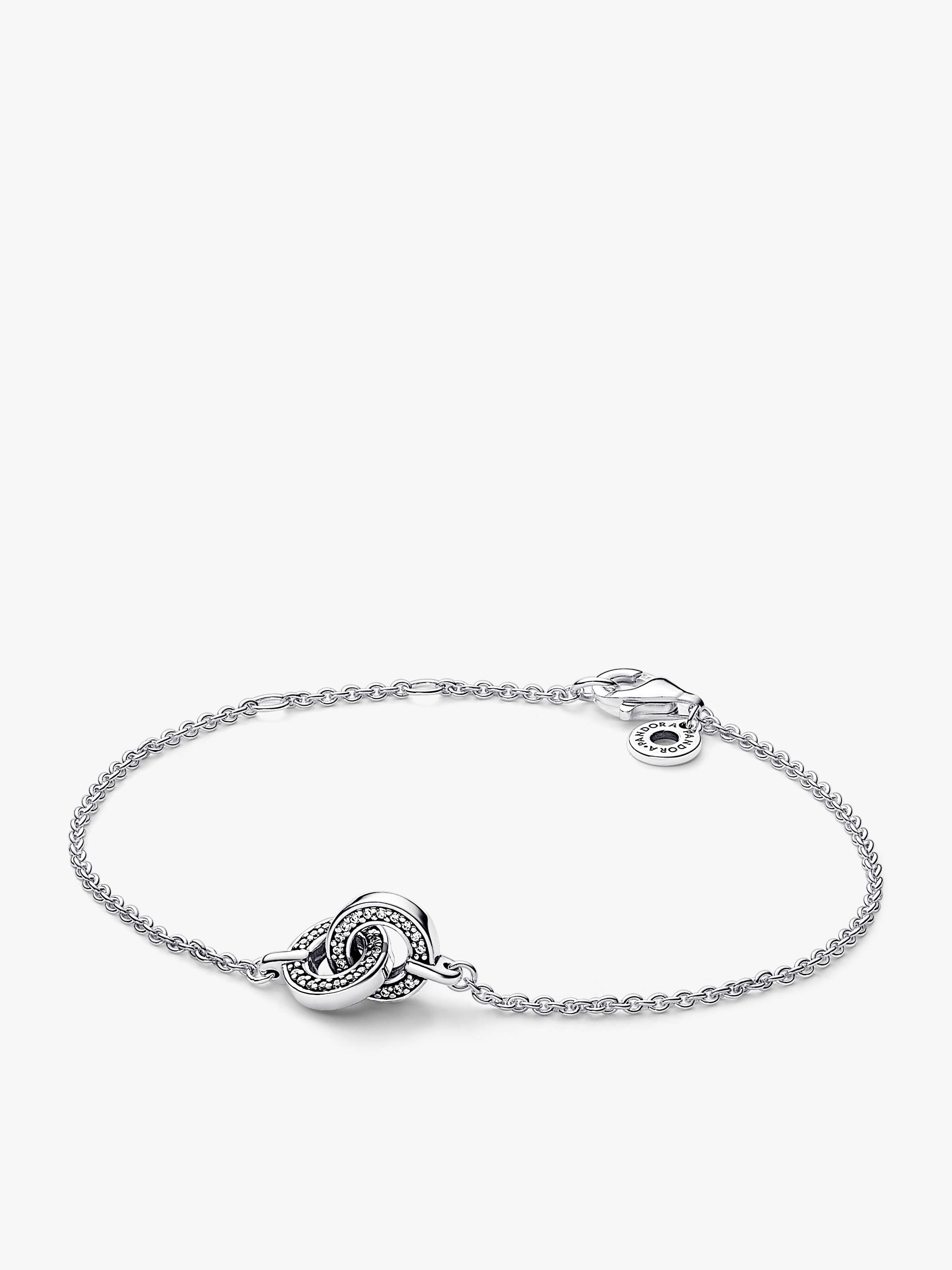 Pandora Signature Intertwined Pavé Chain Bracelet