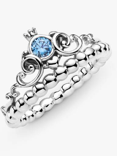 Disney Cinderella Blue Tiara Ring