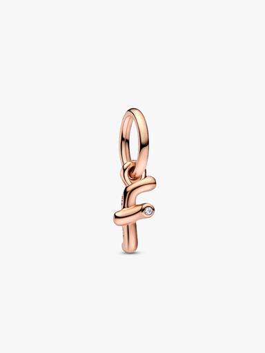 Letter f Script Alphabet Dangle Charm