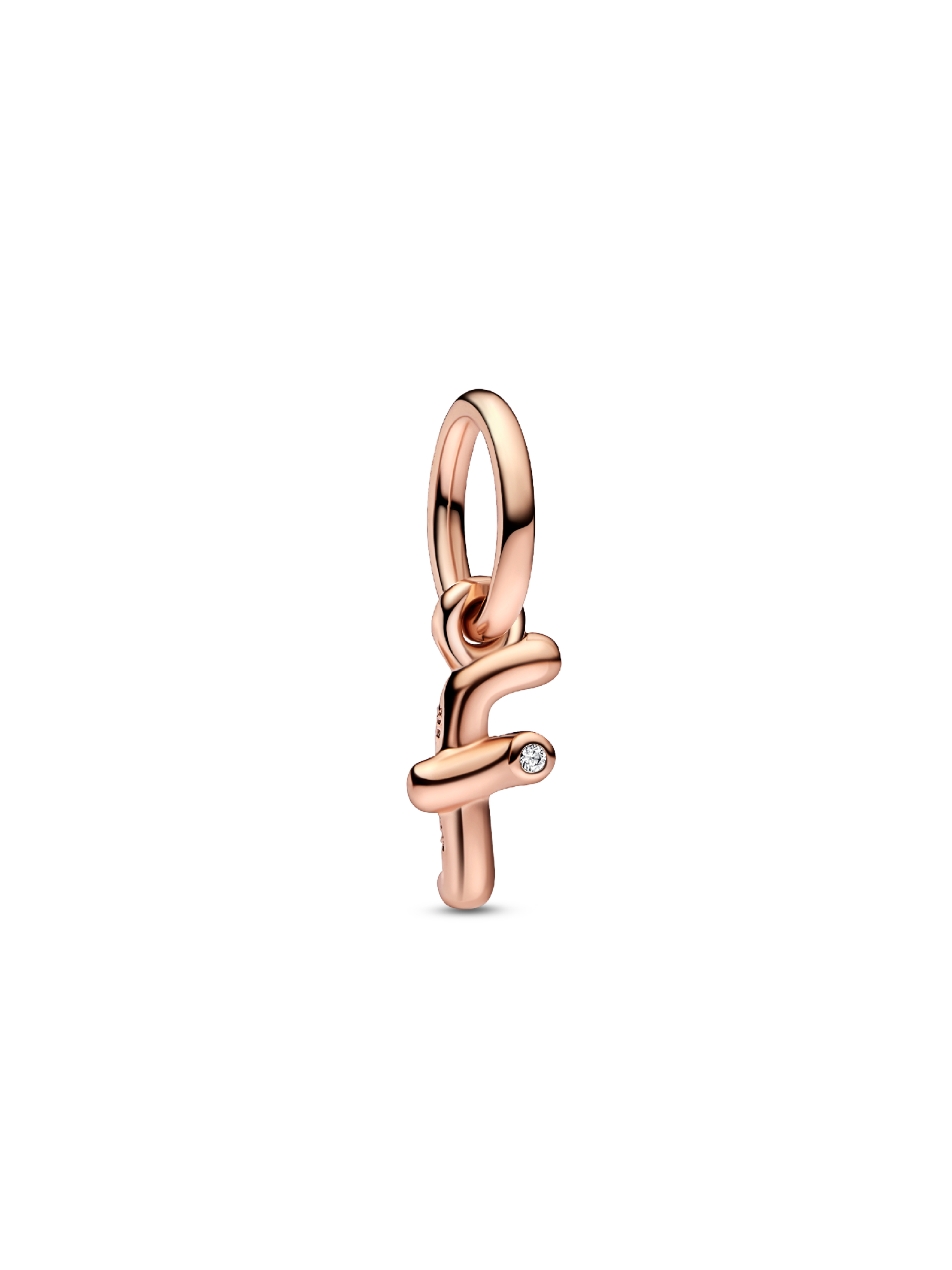 Letter f Script Alphabet Dangle Charm