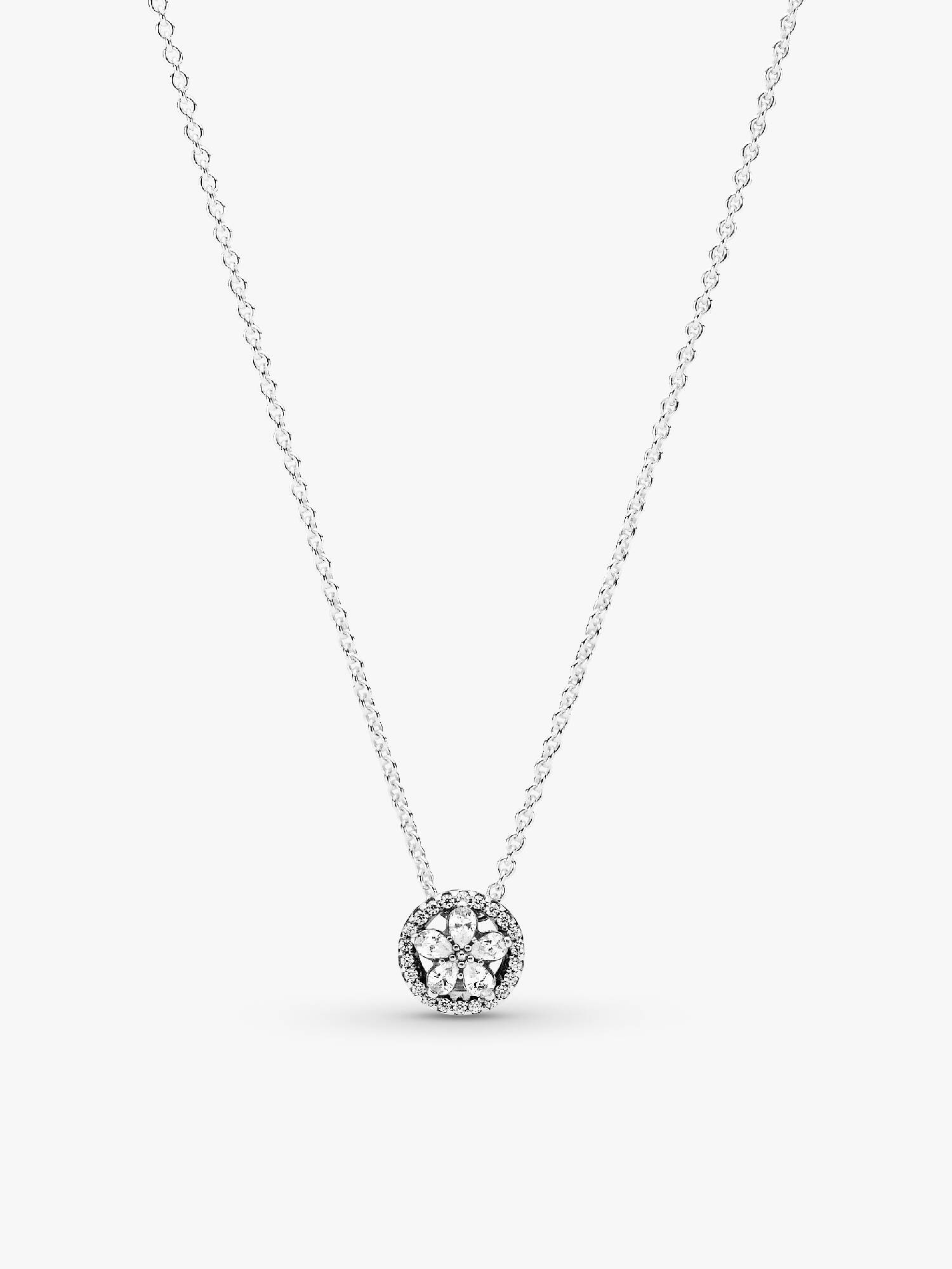 Sparkling Snowflake Collier Necklace