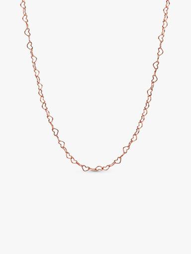 Joined hearts Pandora Rose necklace