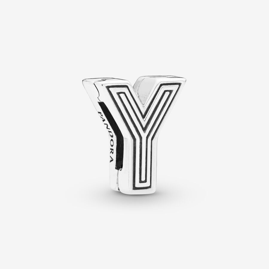 Pandora Reflexions letter Y silver clip charm image number 0